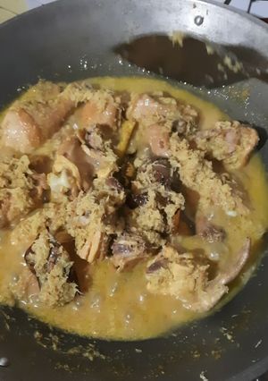 Foto resep Ayam serundeng praktis