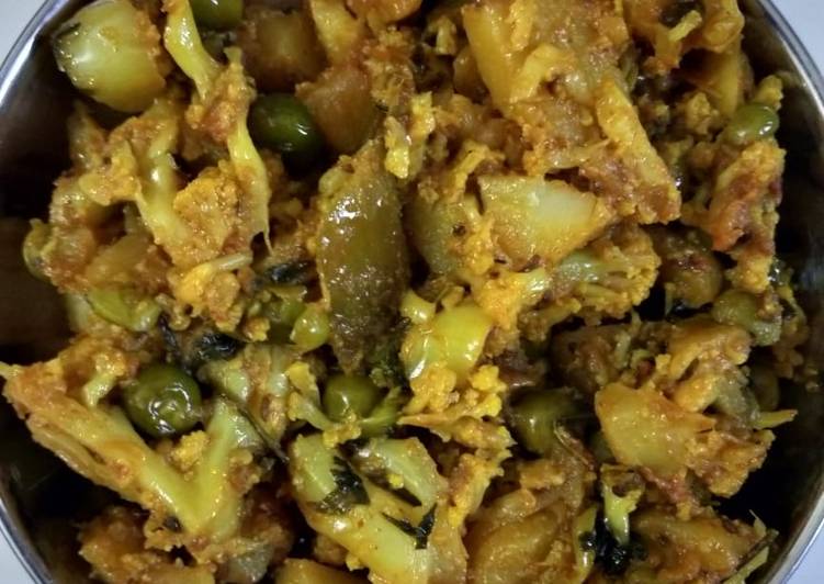 Steps to Make Speedy Alao Gobhi veg