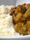 Pavo vindaloo {un plato indio de Goa}