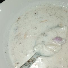 A picture of Onion raita.