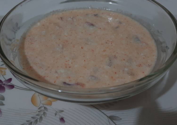 Recipe of Quick SURKH MIRCHON AUR PIYAAZ KA RAITA🥰❤