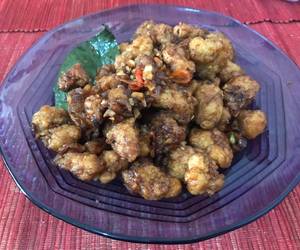 Cara Cepat Ayam crispy saos lemon Enak Sederhana Cara Cepat Ayam crispy saos lemon Enak Sederhana