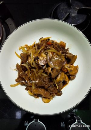 Foto resep Jamur daging sapi like teriyaki