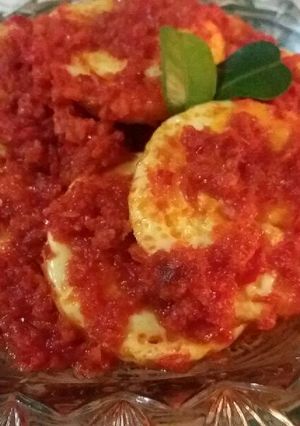 Foto resep Balado telor ceplok
