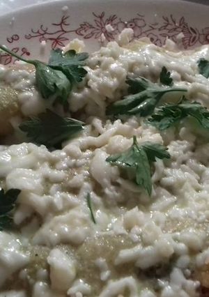 Una foto de Enchiladas verdes con salsa de pepitas o semillas de calabaza Martín