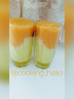 عکسی از دستور اسموتی سیب و طالبی