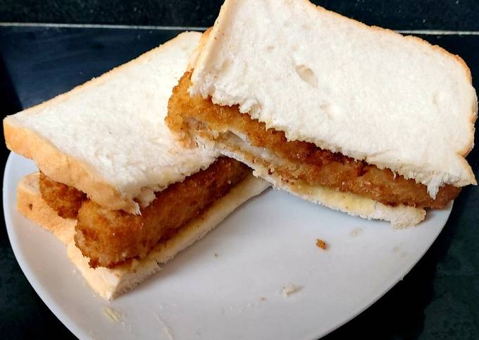 My Battered Fish Finger Sandwich 🤩 Recipe by Maureen 😀 - Cookpad