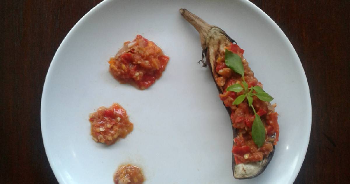 Resep 383. Terong Bakar Sambal Terasi oleh Dapur Ibuk ...