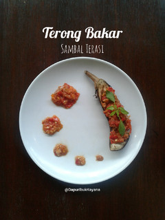 Foto resep 383. Terong Bakar Sambal Terasi