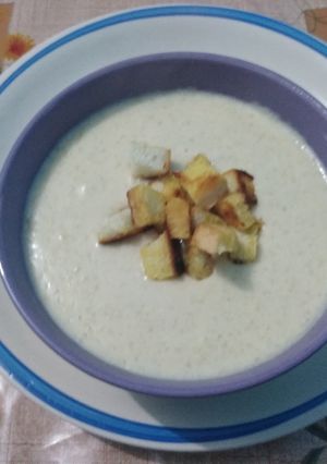 Una foto de Crema de quinua