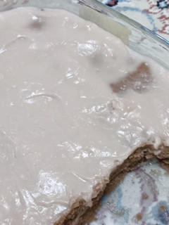 عکسی از دستور کیک یخچالی ساده و سه سوته 😋😋😋