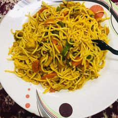 A picture of Instant Ching’s Hakka noodles.
