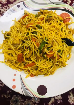 A picture of Instant Ching’s Hakka noodles.