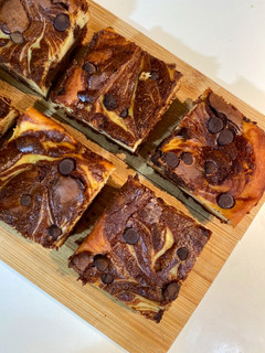 Una foto de Brownie cheesecake