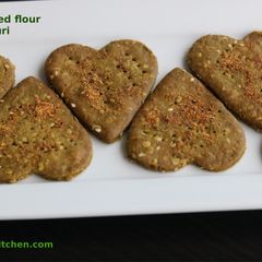 A picture of Baked Mixed Flour Spinach Puri.