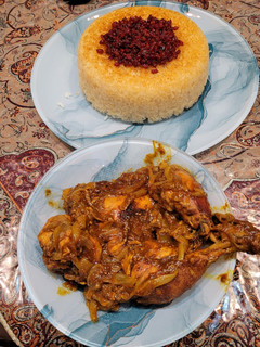 عکسی از دستور مرغ کاراملی مجلسی