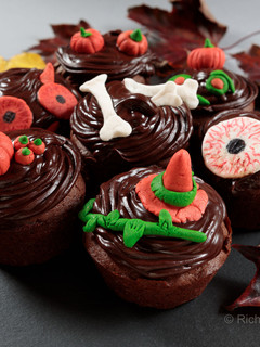 Une photo de Cupcakes chocolat insert framboises