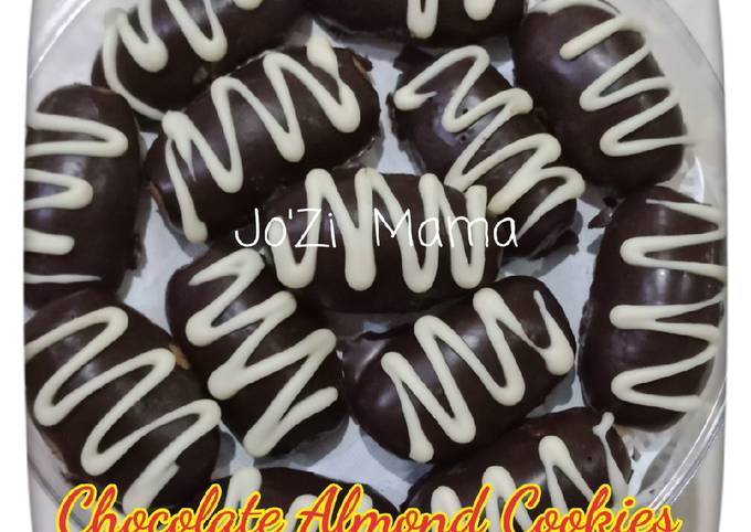 Chocolate Almond Cookies #kuekering