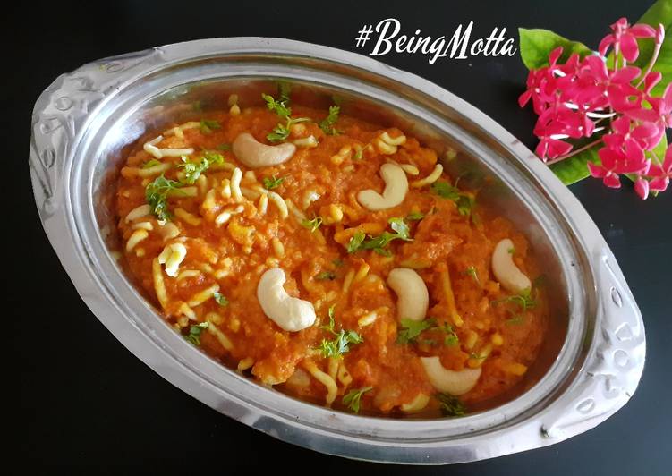 Steps to Make Delicious Kaju-Gathiya Nu Shaak(Curry)