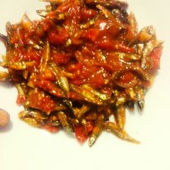 A picture of Fried Omenaa#Love Dish Challenge.