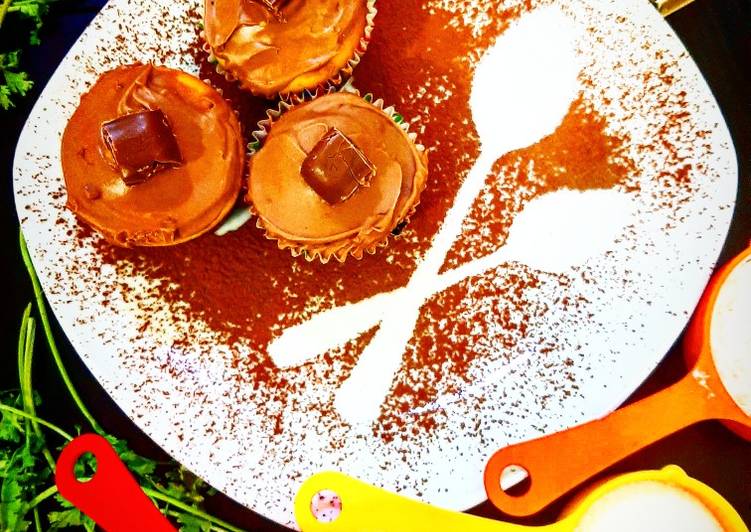 Recipe of Homemade Chocolate Caramel Cupcakes