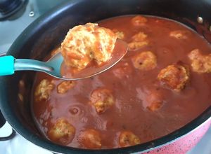 Una foto de Albóndigas de pollo light