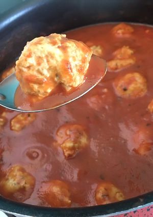 Una foto de Albóndigas de pollo light