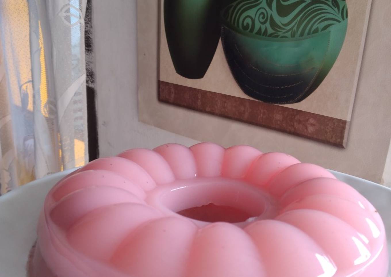 Puding stroberi
