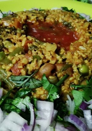 A picture of Dalia oats veggies.