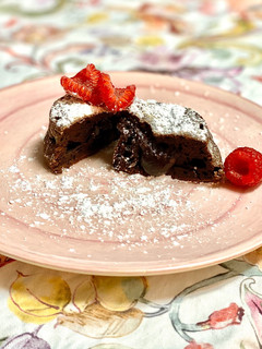 Una foto de Coulant de chocolate - Especial San Valentín