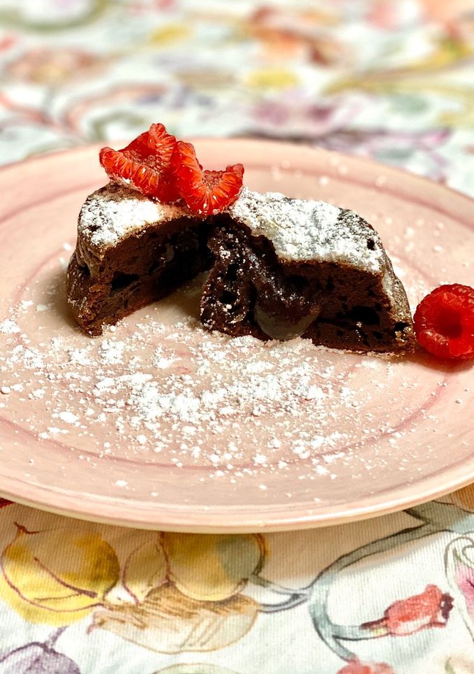Una foto de Coulant de chocolate - Especial San Valentín