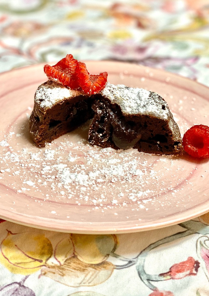 Una foto de Coulant de chocolate - Especial San Valentín