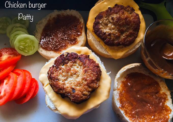 Simple Way to Prepare Homemade Chicken burger patty
