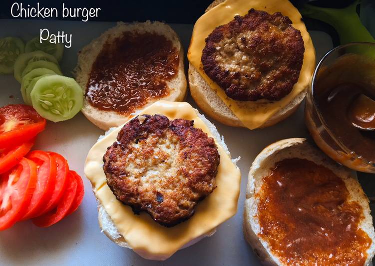 Recipe of Super Quick Homemade Chicken burger patty