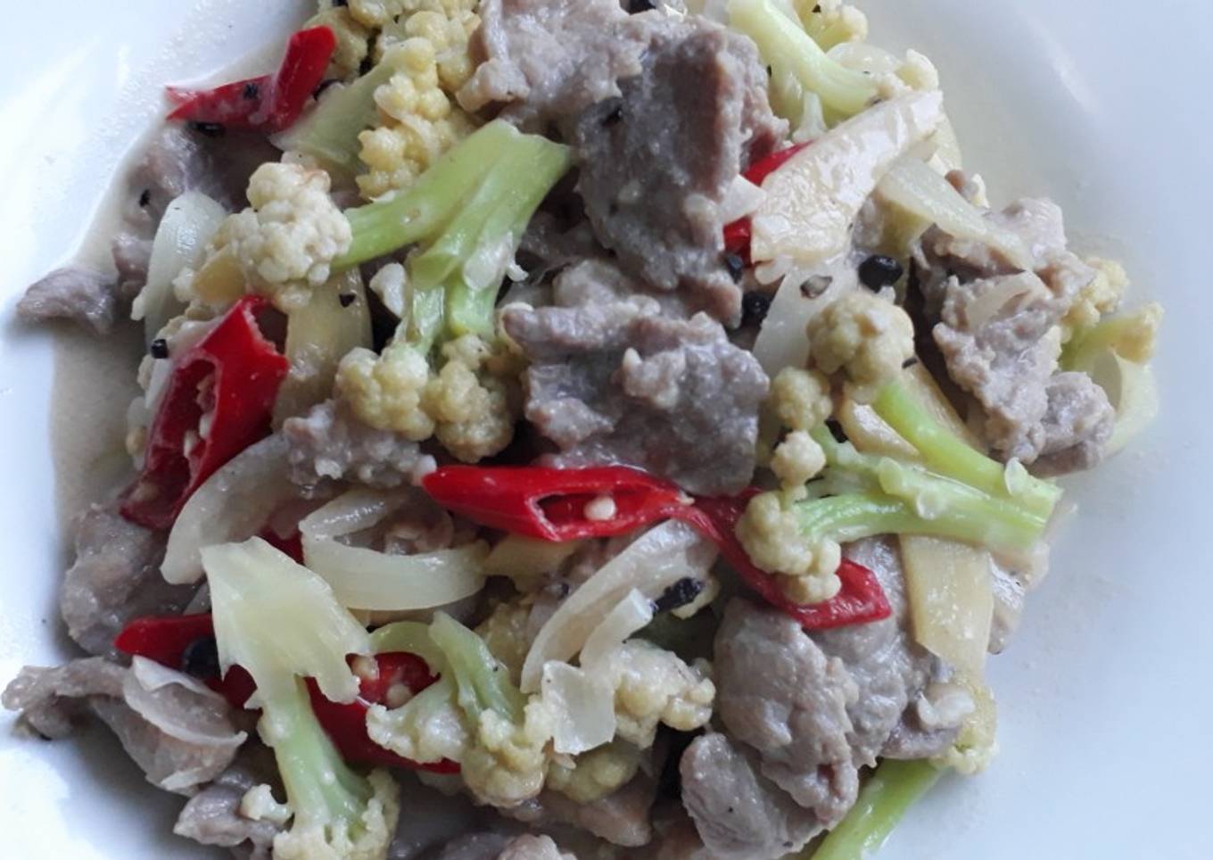 Babi lada hitam ala papa kembud