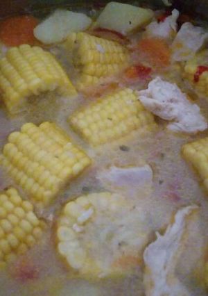 Una foto de Caldo de pechuga