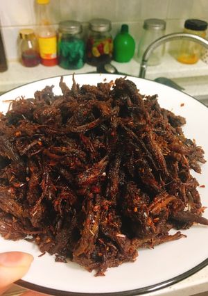 Hình của món Làm bò khô bằng chảo.