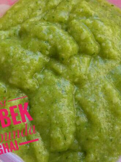 Foto resep MPASI : Nasbek Hulk (Nasi-Hijau)