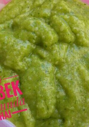 Foto resep MPASI : Nasbek Hulk (Nasi-Hijau)