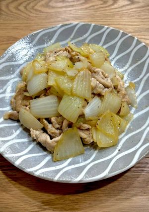 洋蔥炒豬肉片 的食譜成品照片