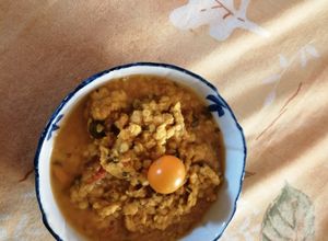 Una foto de Sopa marroquí de lentejas rojas