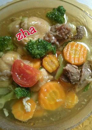 Foto resep Sop daging brokoli
