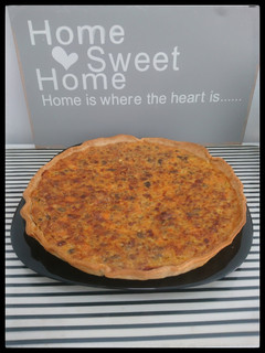 Una foto de Quiche de carne y champiñones
