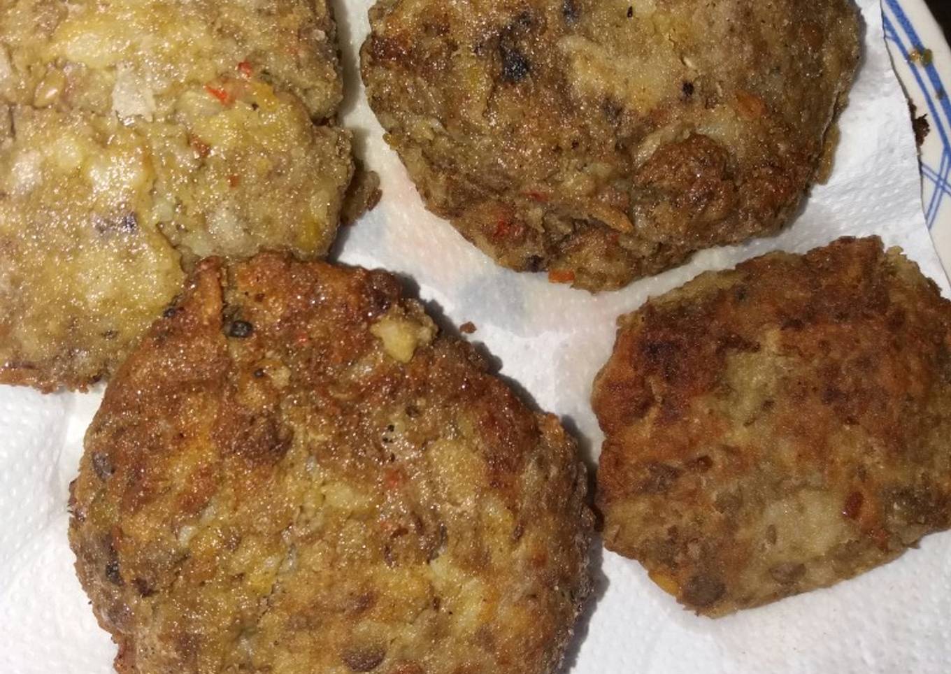 Hamburguesas 🙄 de lentejas y arroz