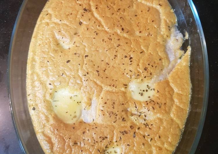Bacalao a la muselina de ajo y pimentón