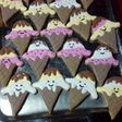 Masitas decoradas en forma de helado