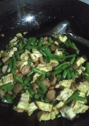 Foto resep Tumis Buncis Tahu dengan Udang kering
