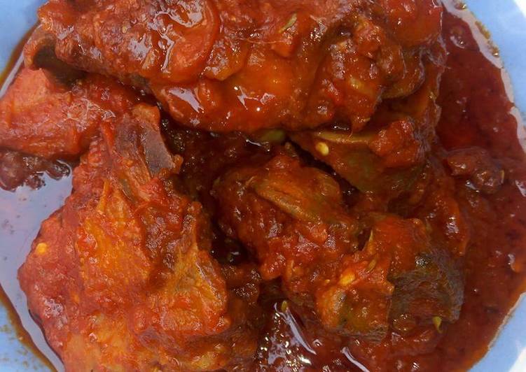 Simple Way to Prepare Homemade Tomato stew with chicken