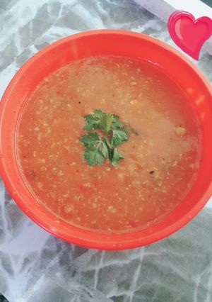 صورة لوصفة شوربه الدجاج 😍 😍