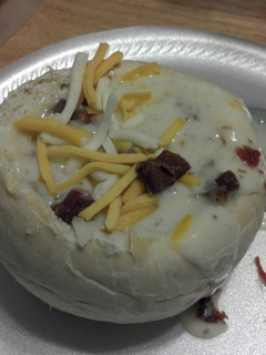 A picture of Loaded Potato Soup.
